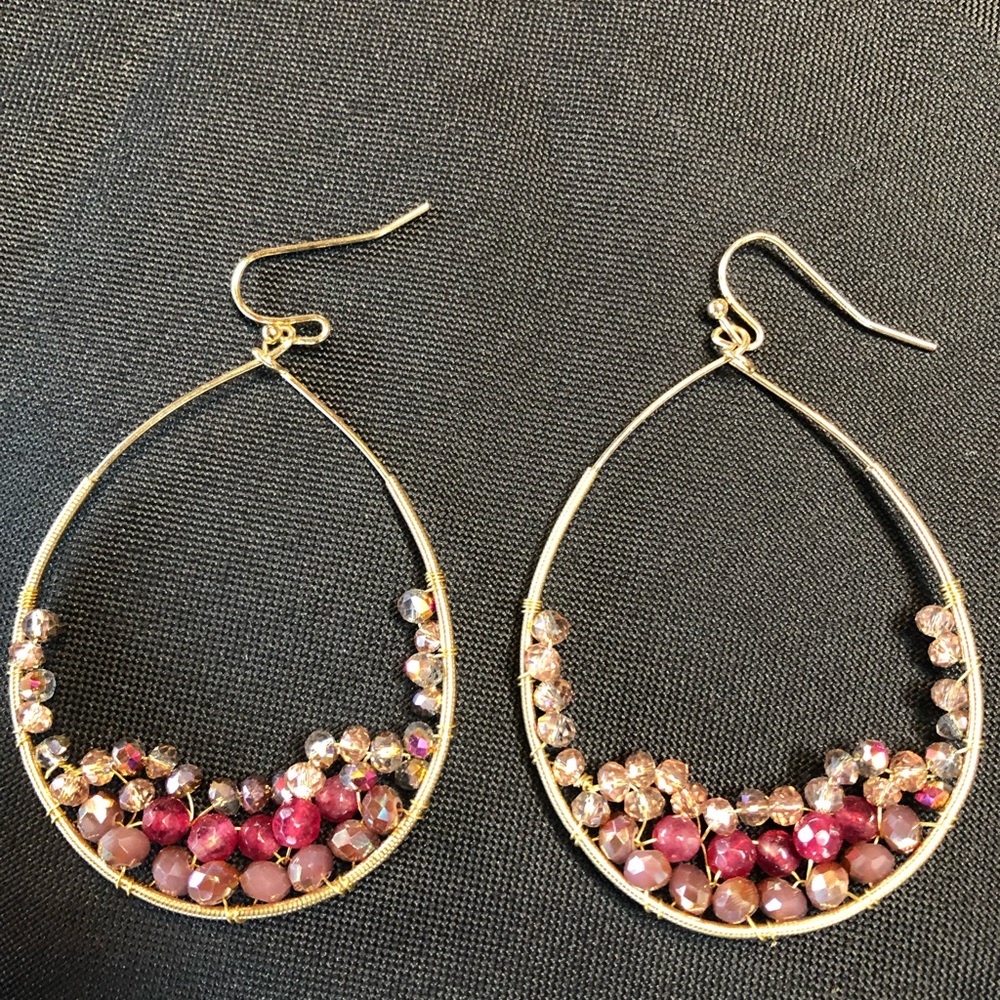 Gorgeous beaded earrings.